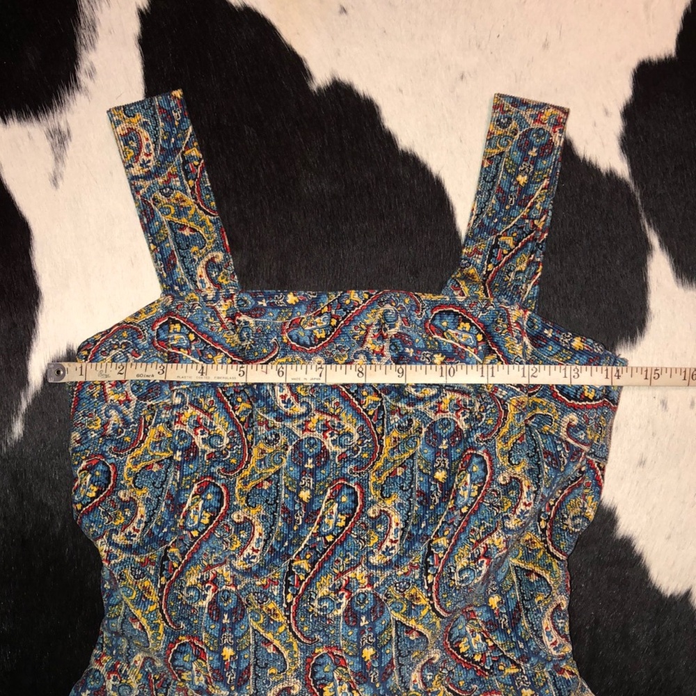 Vintage 1970’s paisley dress, xs fit - Picture 9 of 12